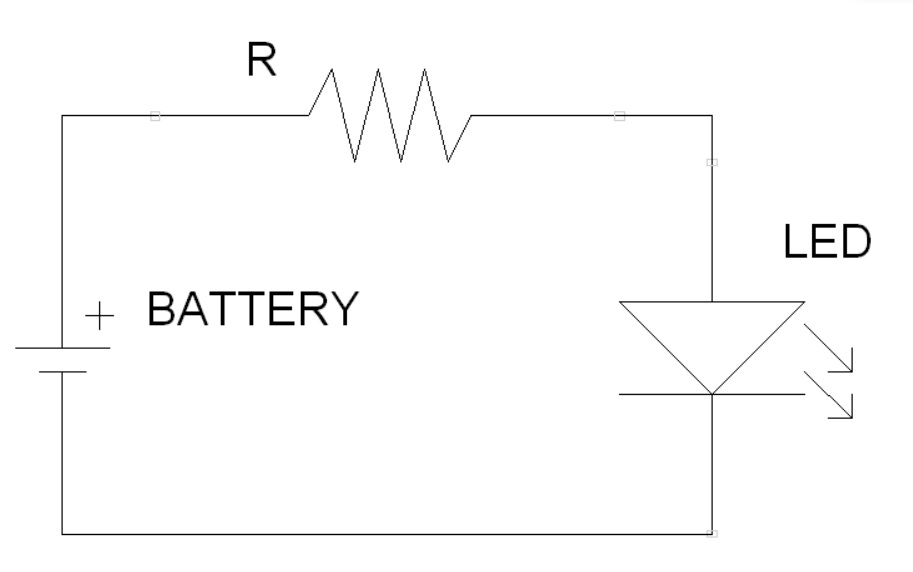 Figure 1: LED Circuit Schematics